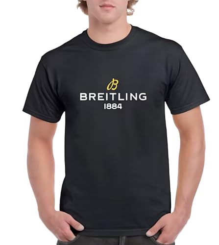 Schwarzes T-Shirt für Liebhaber von Breitling – Tee-Uhr, Schwarz , XXL