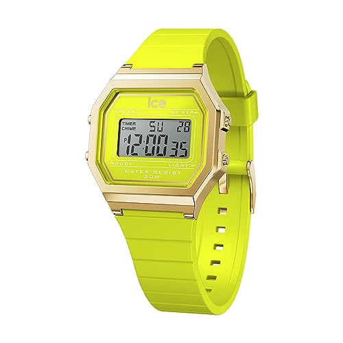 Ice-Watch - ICE digit retro Sunny lime - Grüne Damenuhr mit Plastikarmband - 022054 (Small)