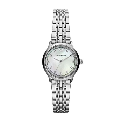 Emporio Armani Damen Analog Quarz Uhr mit Edelstahl Armband AR1803