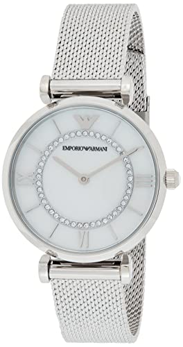 Emporio Armani Damen Quarz 2 Zeiger Uhr mit Armband AR11319