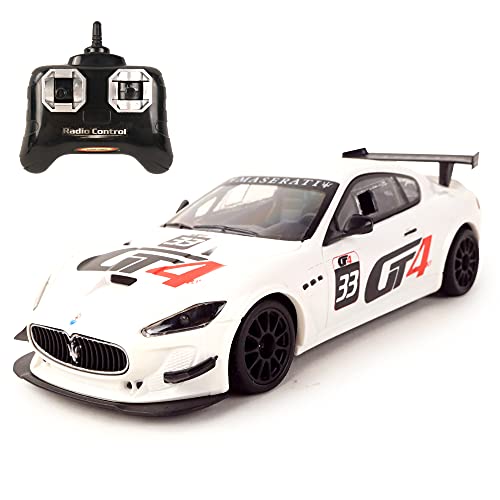 TURBO CHALLENGE - Maserati GT4 - RC Prestige - 093101 - Ferngesteuertes Auto - Weiß - 1/24 - Batterien Nicht enthalten - Kunststoff - Kinderspielzeug - Geschenk - Ab 6 Jahren