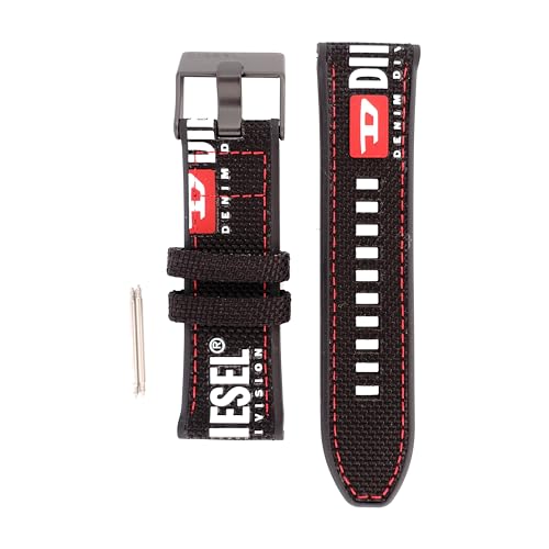 Diesel Armbanduhren für Herren 26mm, Schwarz Nylon, original ersatzband für DZ4512