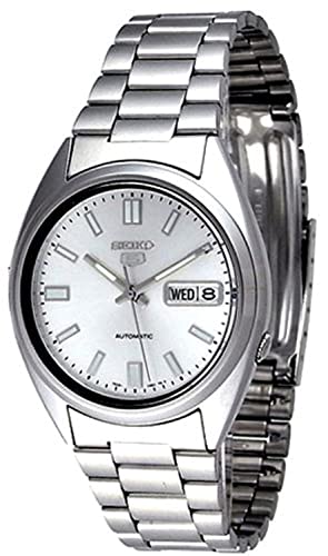 Seiko Herren Analog Automatik Uhr mit Edelstahl Armband SNXS73K1