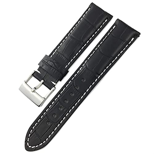 vkeid Für Breitling Preer Navitimer Schwarz Blau Braun Faltschließe Weiches Rindsleder Uhrenarmband 22mm 24mm Echtleder Armband